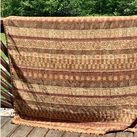 ⚜️ THROW-Abstract HEARTS REVERSIBLE COZY & SOFT EUC - Picture 16 of 16